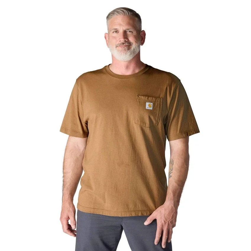 Ikonisk K87 T-shirt til mænd med løs pasform og lomme