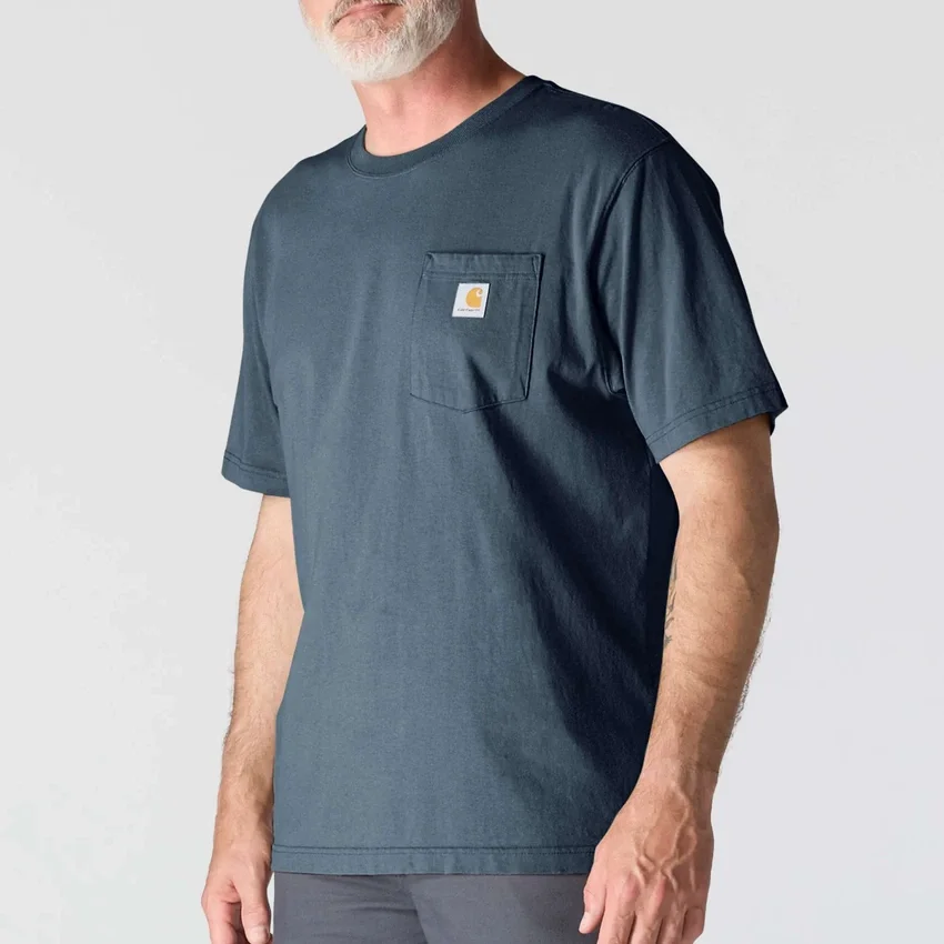 Ikonisk K87 T-shirt til mænd med løs pasform og lomme