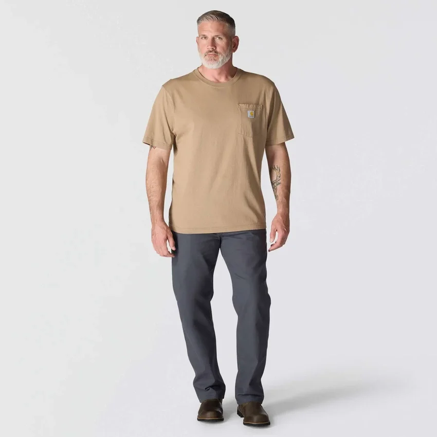 Ikonisk K87 T-shirt til mænd med løs pasform og lomme
