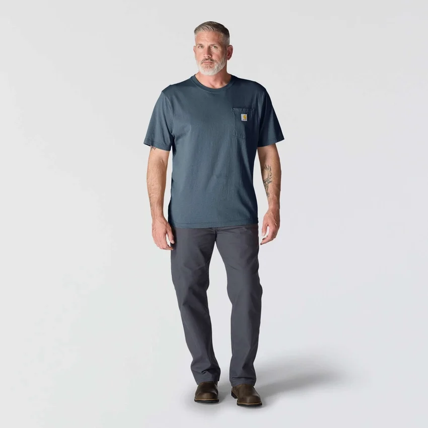 Ikonisk K87 T-shirt til mænd med løs pasform og lomme