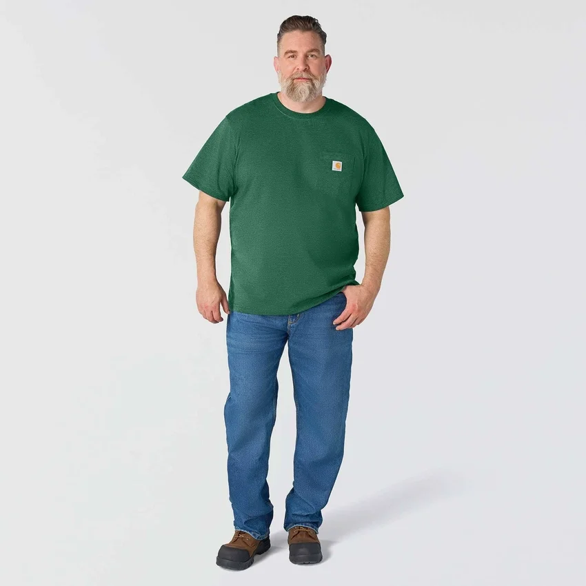 Ikonisk K87 T-shirt til mænd med løs pasform og lomme