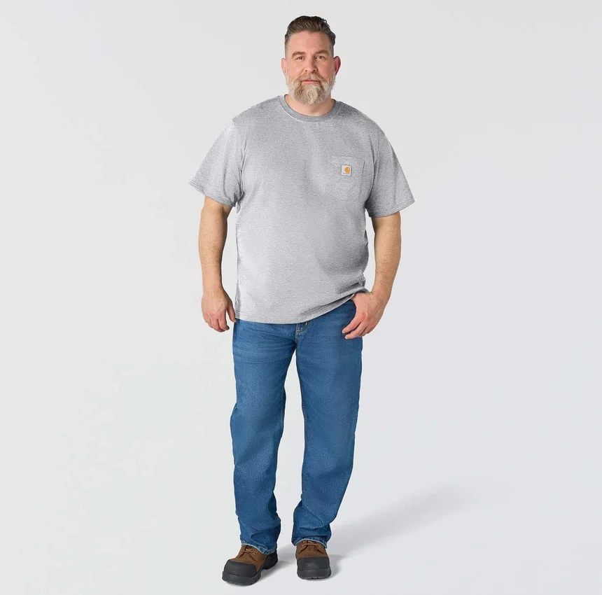 Ikonisk K87 T-shirt til mænd med løs pasform og lomme