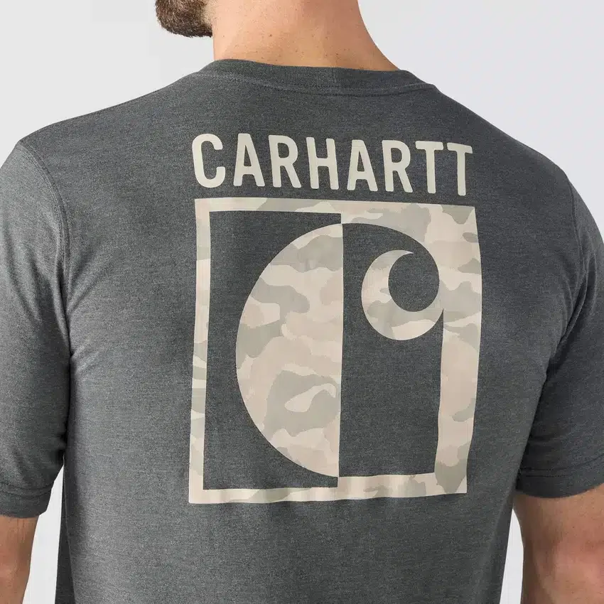 Irvine T-shirt med camo-grafik i afslappet pasform til mænd
