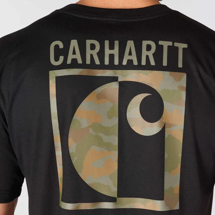 Irvine T-shirt med camo-grafik i afslappet pasform til mænd