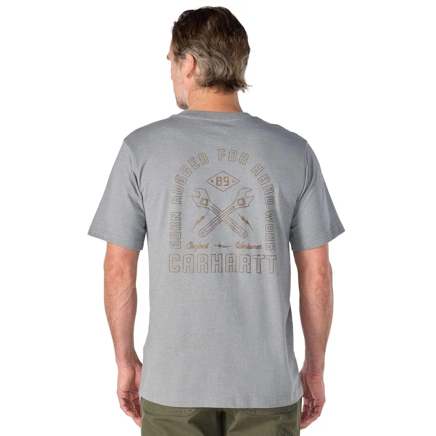 Irvine T-shirt med grafisk motiv til mænd i afslappet pasform
