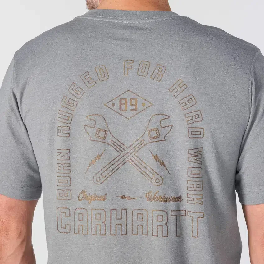 Irvine T-shirt med grafisk motiv til mænd i afslappet pasform