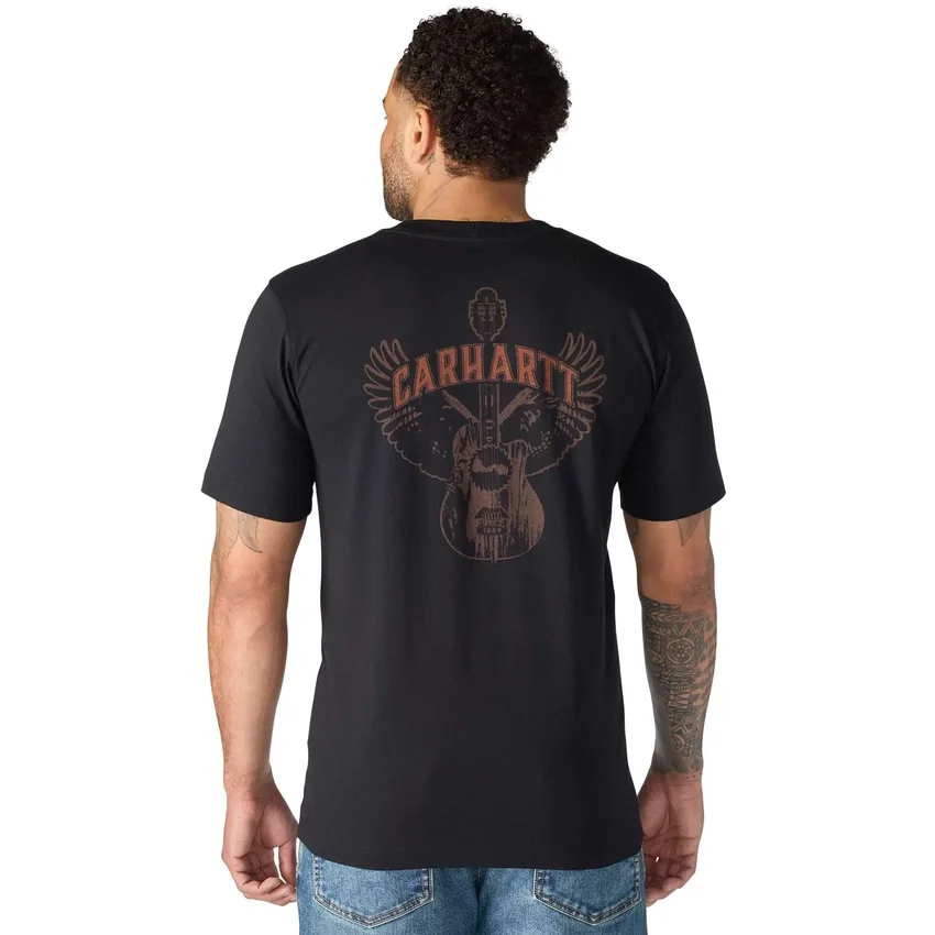 Irvine T-shirt med guitar-grafik i afslappet pasform til mænd