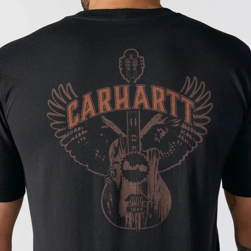 Irvine T-shirt med guitar-grafik i afslappet pasform til mænd