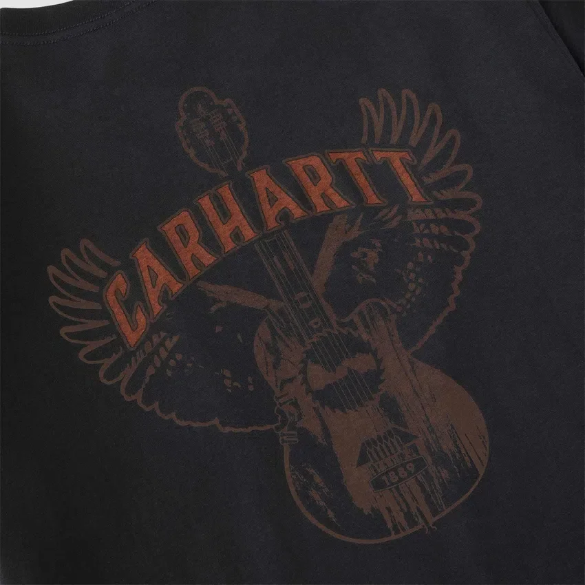 Irvine T-shirt med guitar-grafik i afslappet pasform til mænd