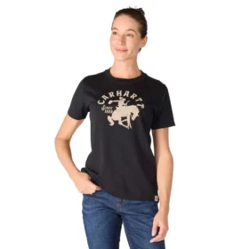 Irvine T-shirt med hestemotiv i afslappet pasform til kvinder