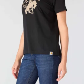 Irvine T-shirt med hestemotiv i afslappet pasform til kvinder