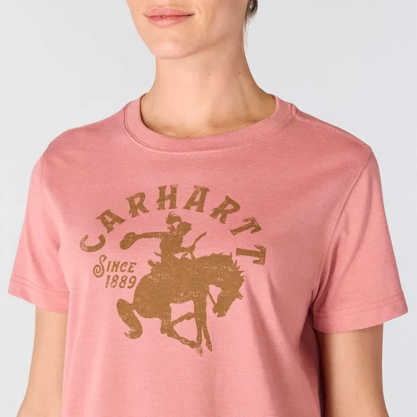 Irvine T-shirt med hestemotiv i afslappet pasform til kvinder