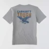 Irvine T-shirt med løs pasform og ørneprint til mænd