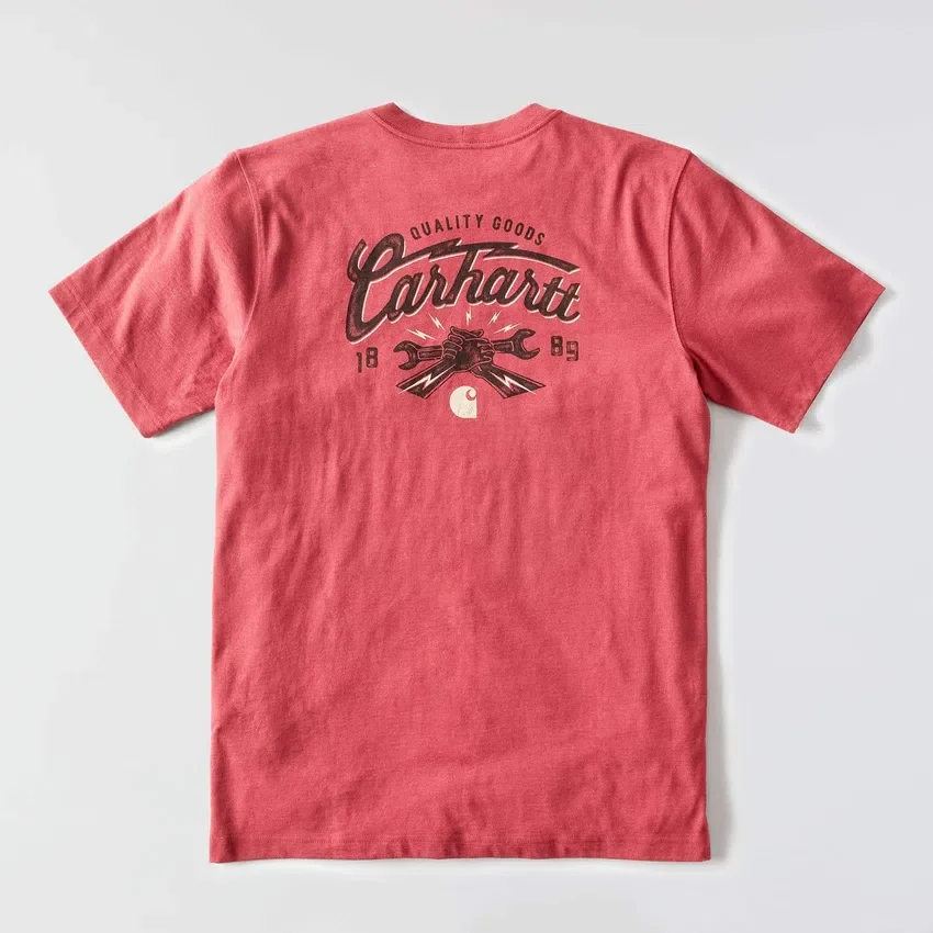 Irvine T-shirt med løs pasform og skruenøgle-grafik til mænd