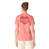 Irvine T-shirt til kvinder med afslappet pasform og Heritage Heart-grafik