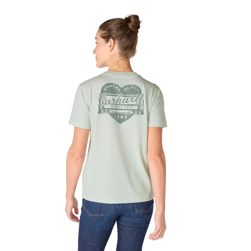 Irvine T-shirt til kvinder med afslappet pasform og Heritage Heart-grafik