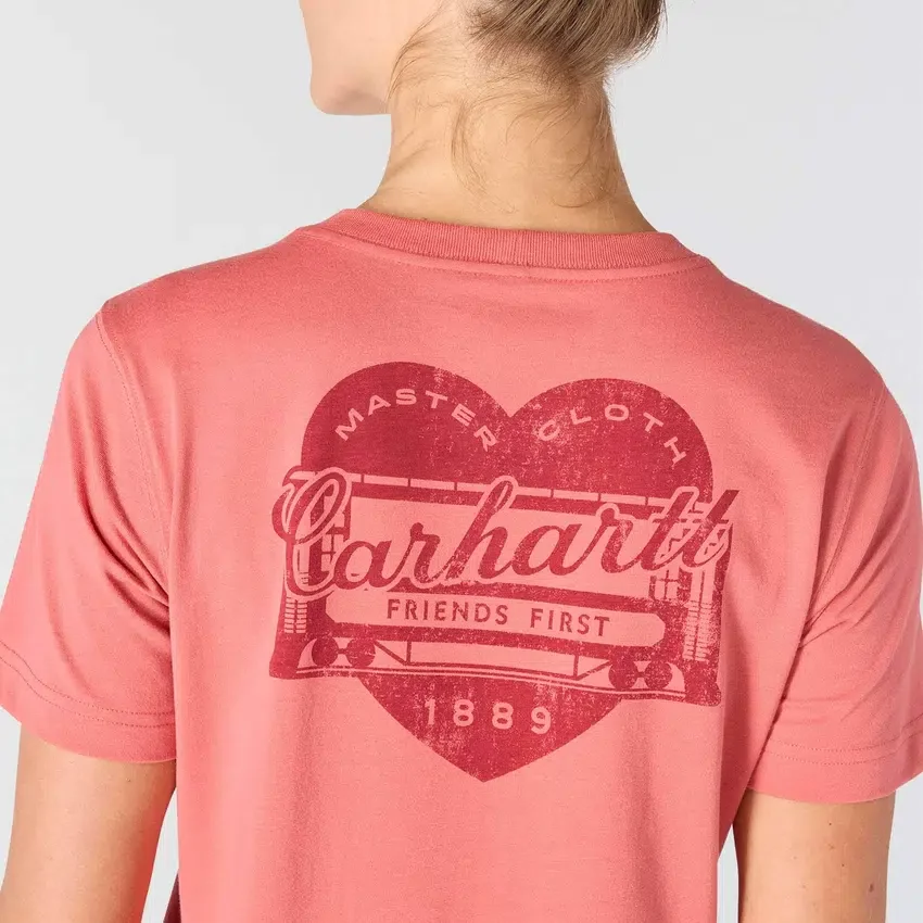 Irvine T-shirt til kvinder med afslappet pasform og Heritage Heart-grafik