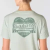 Irvine T-shirt til kvinder med afslappet pasform og Heritage Heart-grafik