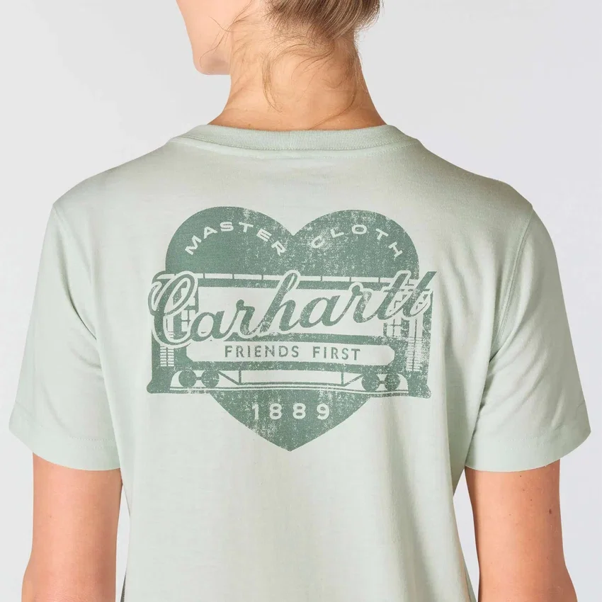 Irvine T-shirt til kvinder med afslappet pasform og Heritage Heart-grafik