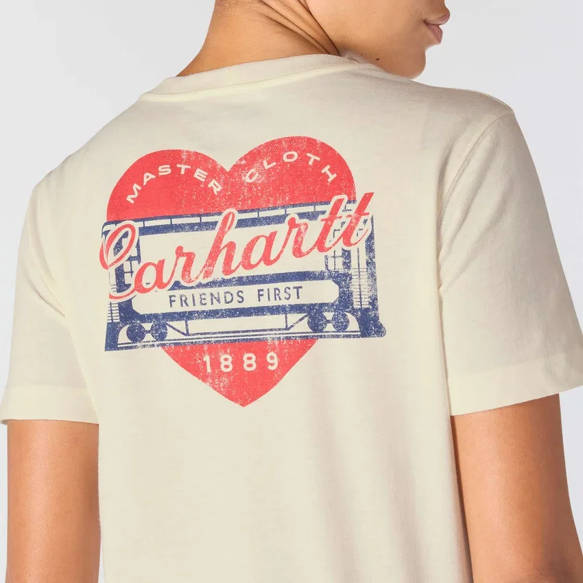 Irvine T-shirt til kvinder med afslappet pasform og Heritage Heart-grafik