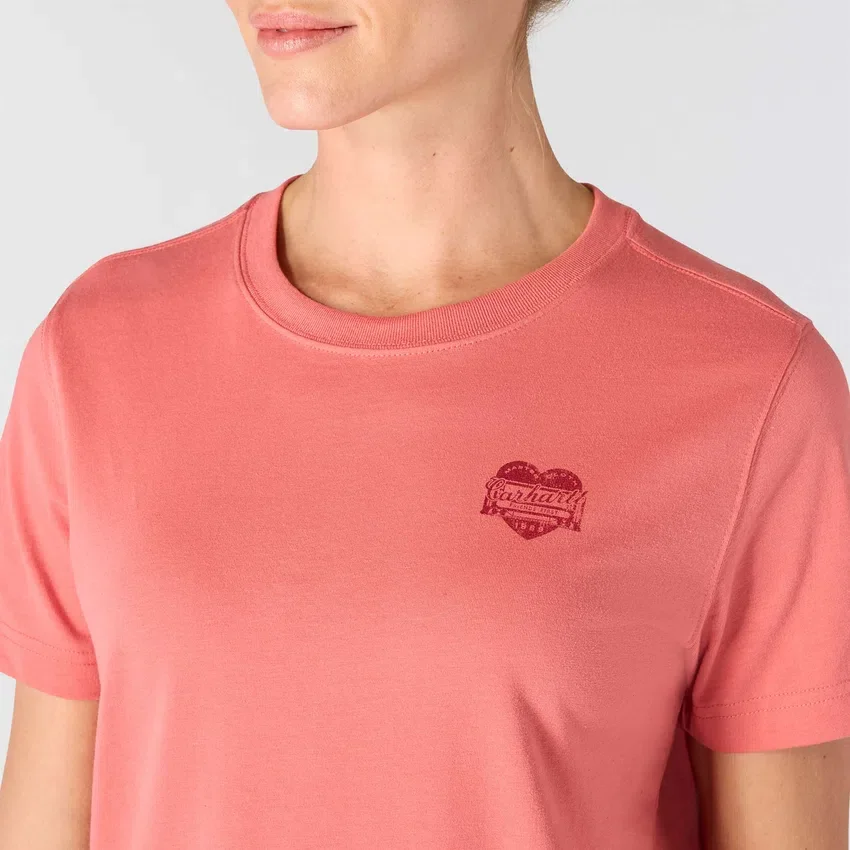 Irvine T-shirt til kvinder med afslappet pasform og Heritage Heart-grafik