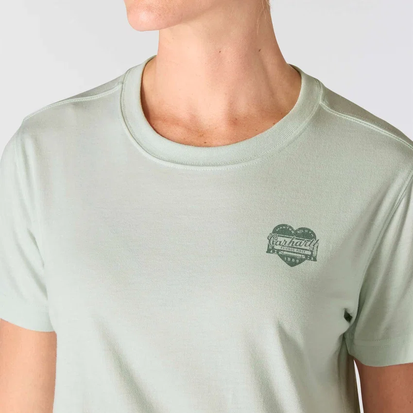 Irvine T-shirt til kvinder med afslappet pasform og Heritage Heart-grafik