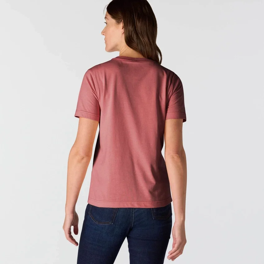Irvine T-shirt til kvinder med afslappet pasform og lommer