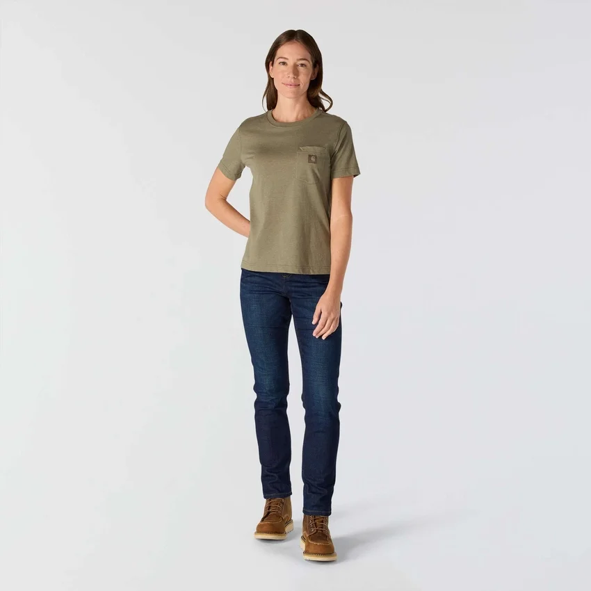 Irvine T-shirt til kvinder med afslappet pasform og lommer
