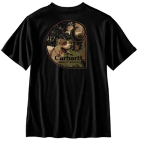Irvine T-shirt til mænd med afslappet pasform og hundemotiv