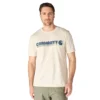 Irvine T-shirt til mænd med afslappet pasform og lagdelt logo