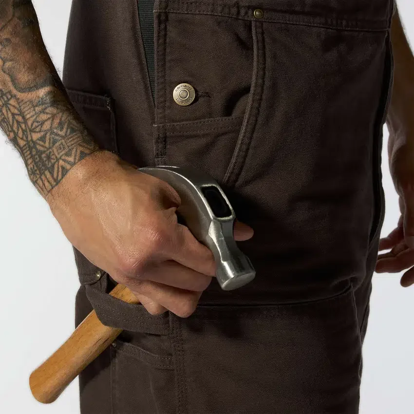 Isolerede overalls til mænd i vasket duck-stof