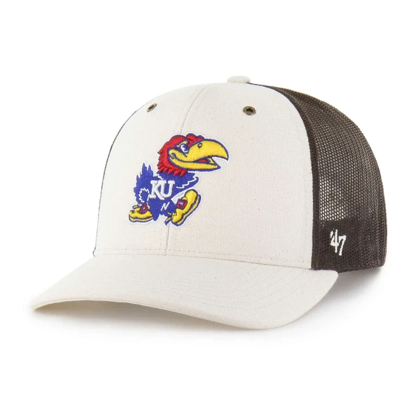 Kansas Jayhawks '47 ufarvet trucker-kasket