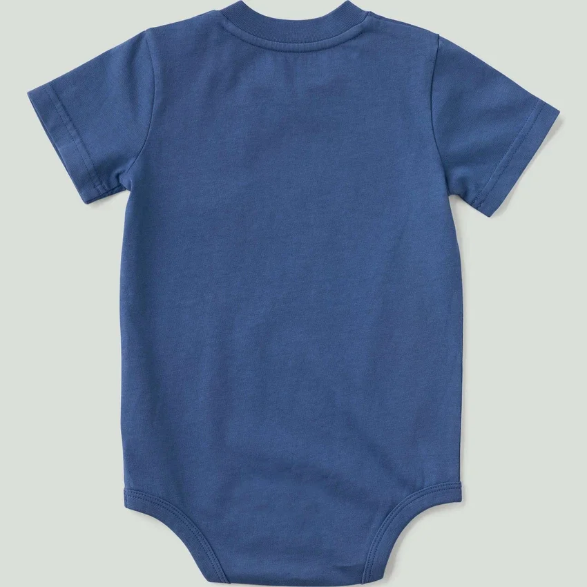 Kortærmet body med lomme til drenge (baby)