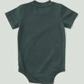 Kortærmet body med lomme til drenge (baby)