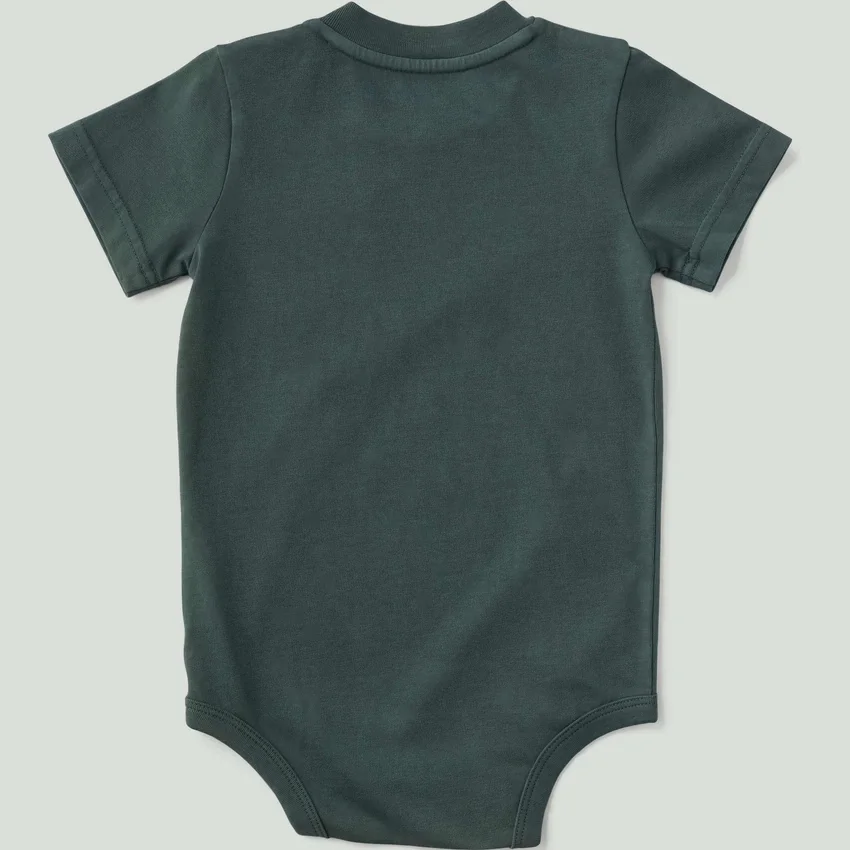Kortærmet body med lomme til drenge (baby)