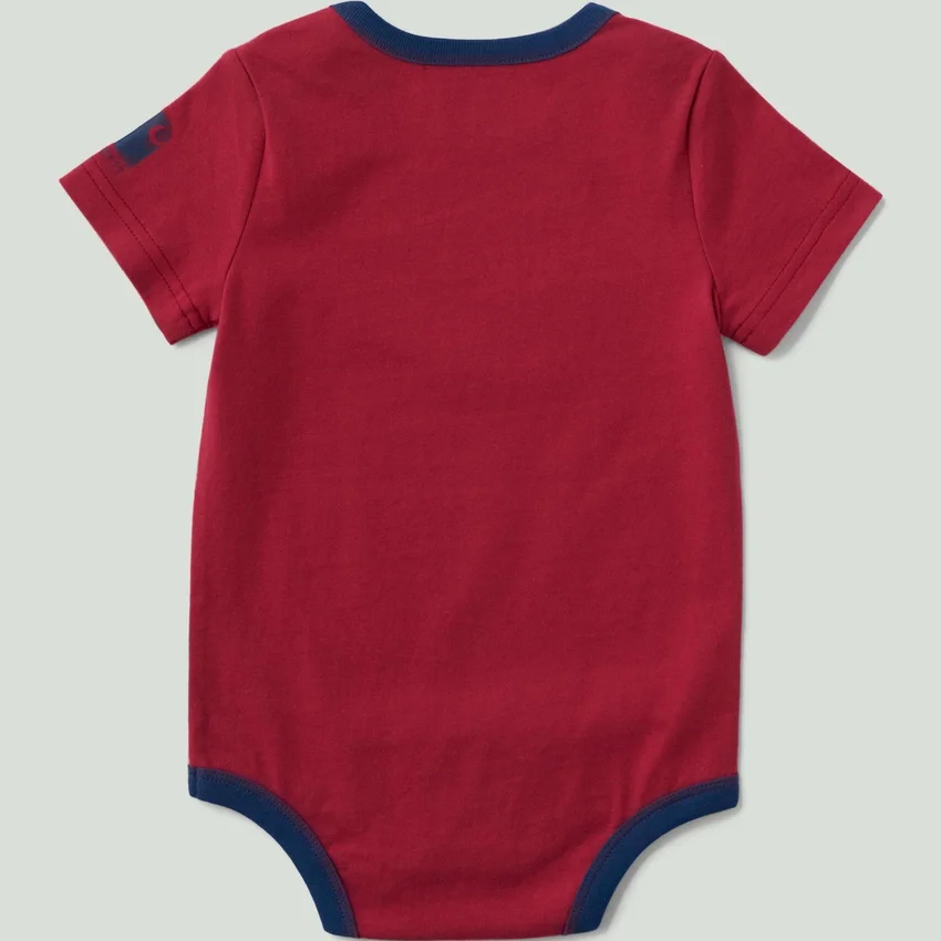 Kortærmet camping-bodysuit med løse ærmer til drenge (baby)