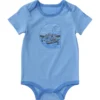 Kortærmet fiskerbodysuit med løse ærmer til drenge (baby)