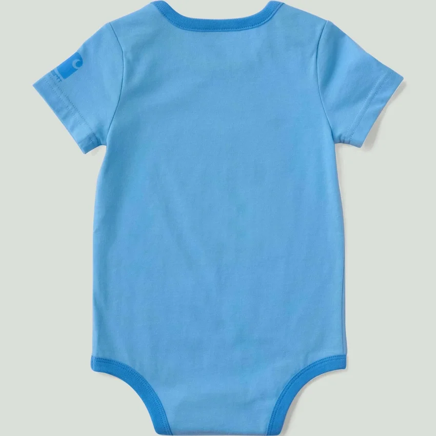 Kortærmet fiskerbodysuit med løse ærmer til drenge (baby)