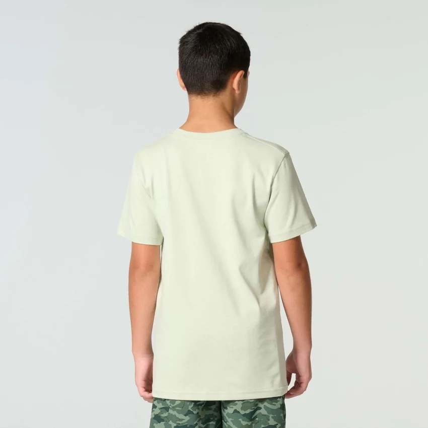 Kortærmet hjorte-T-shirt med løse ærmer til drenge (børn/unge)