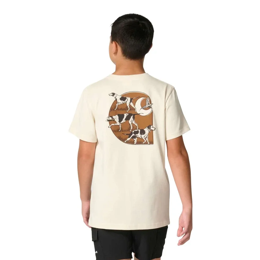 Kortærmet hundet-shirt med løse ærmer til drenge (børn/unge)