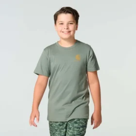 Kortærmet hundet-shirt med løse ærmer til drenge (børn/unge)