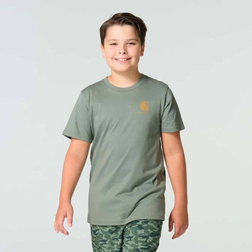 Kortærmet hundet-shirt med løse ærmer til drenge (børn/unge)