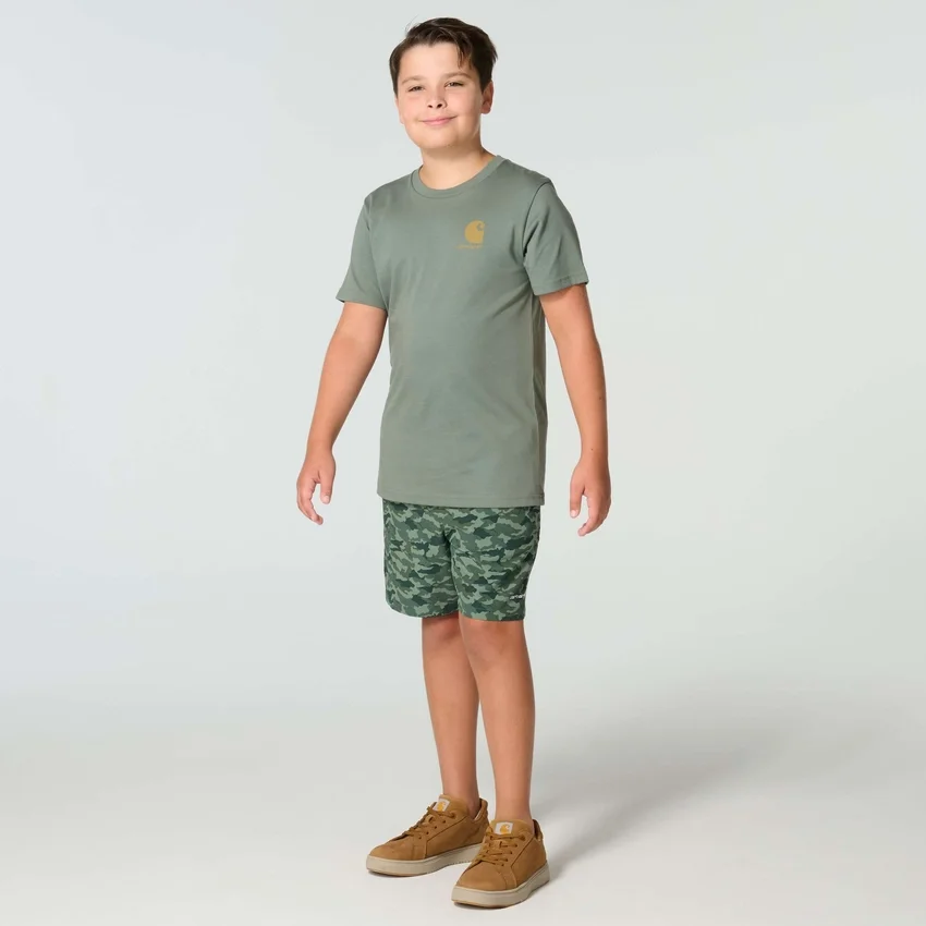 Kortærmet hundet-shirt med løse ærmer til drenge (børn/unge)