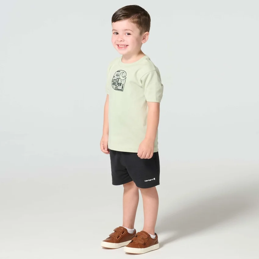 Kortærmet Little Helper-T-shirt med løse ærmer til drenge (børn/småbørn)