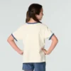 Kortærmet T-shirt med blomsterprint og "C"-ring i halsen til piger (børn/småbørn/unge)