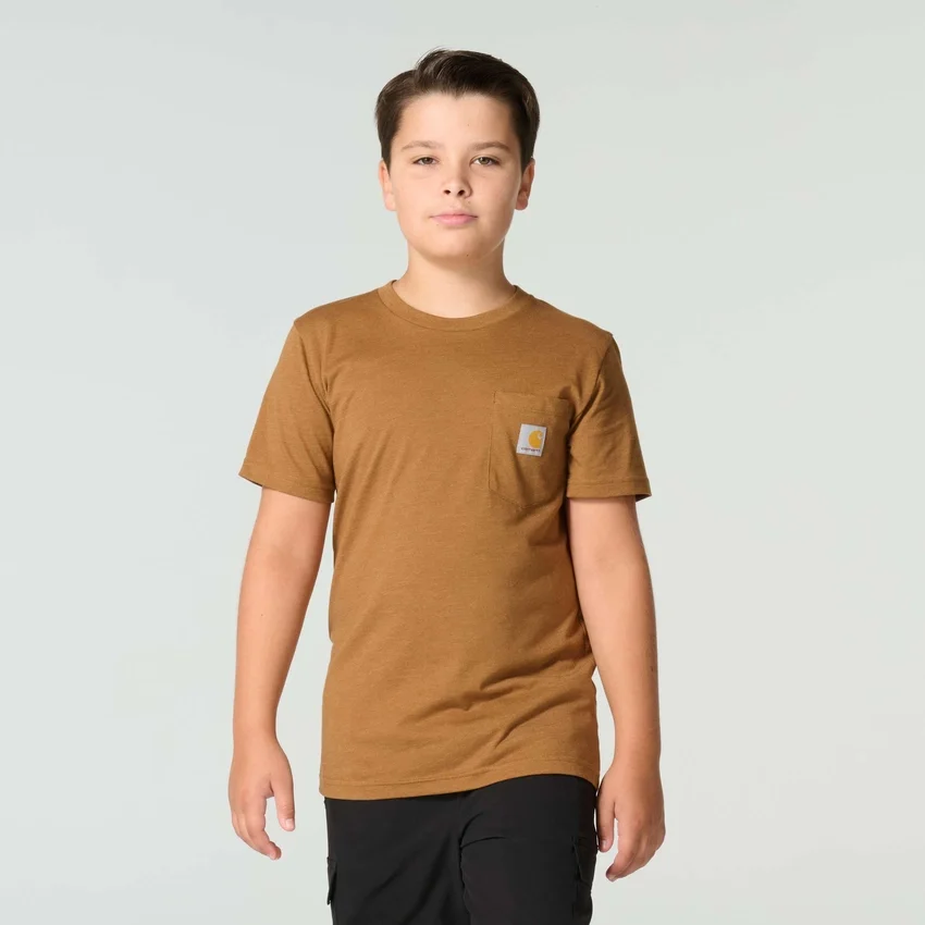 Kortærmet T-shirt med hundemotiv til drenge (børn/småbørn/unge) med løse ærmer
