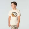 Kortærmet T-shirt med køretøjsmotiv til drenge (børn/småbørn/unge)