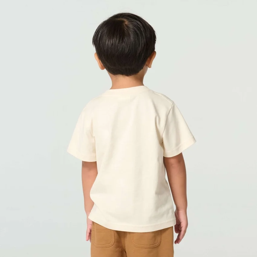 Kortærmet T-shirt med køretøjsmotiv til drenge (børn/småbørn/unge)