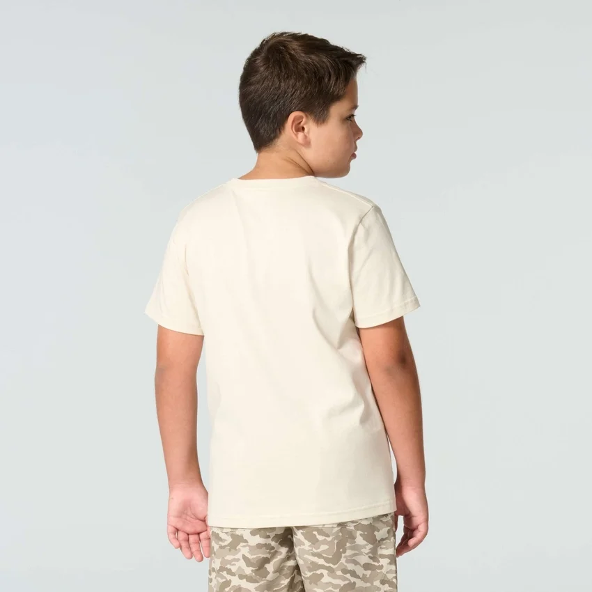 Kortærmet T-shirt med køretøjsmotiv til drenge (børn/småbørn/unge)