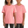 Kortærmet T-shirt med lomme til børn (småbørn/børn/unge)